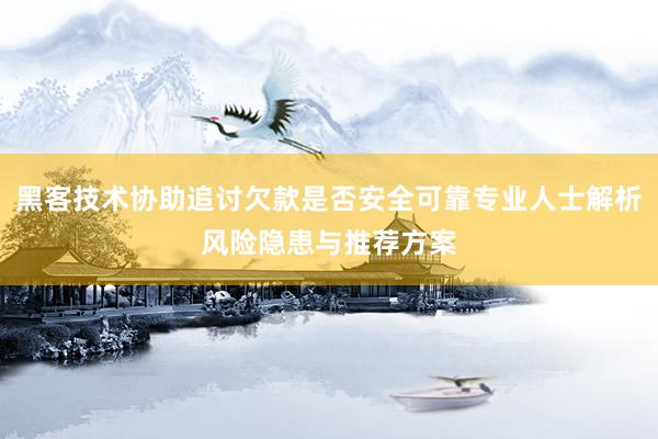 黑客技术协助追讨欠款是否安全可靠专业人士解析风险隐患与推荐方案
